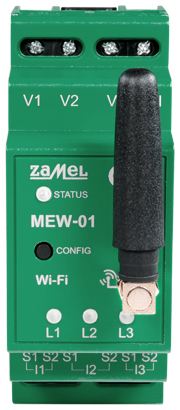ELECTRIC ENERGY MONITOR MEW 01 1F SUPLA ONE PHASE ZAMEL