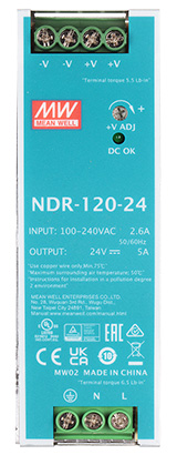 SWITCHING ADAPTER NDR 120 24 MEAN WELL