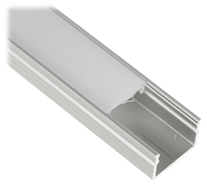 PROFILE WITH COVER FOR LED STRIPS PR LED SA2 2M SURFACE SILVER