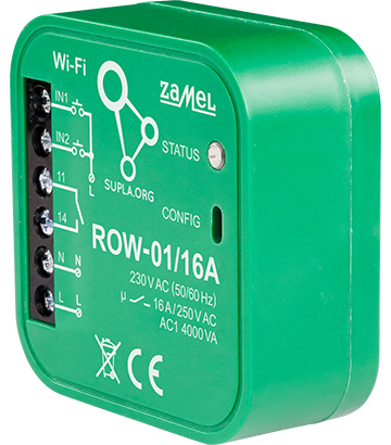 ROW 01 16A Wi Fi 230 V AC ZAMEL