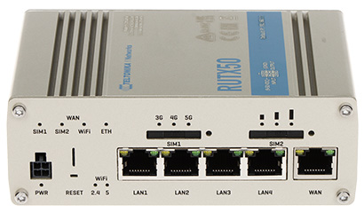 LIGIP SUPUNKT 5G ROUTER RUTX50 Dual SIM Wi Fi 5 2 4 GHz 5 GHz 867 Mbps Teltonika