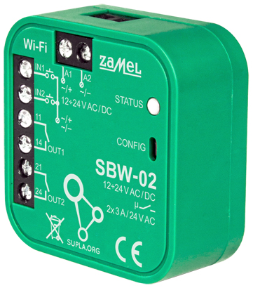 SBW 02 Wi Fi 12 24 V AC DC ZAMEL