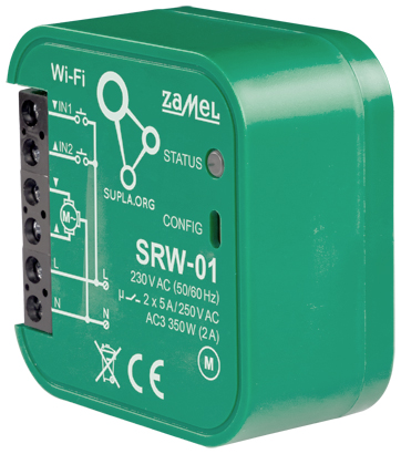 SMART CONTROLLER TIL RULLESKODDER SRW 01 Wi Fi 230 V AC ZAMEL