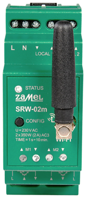 SMART CONTROLLER FOR ROLLER SHUTTERS SRW 02M Wi Fi 230 V AC ZAMEL