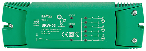 CONTROLER INTELIGENT PENTRU RULOURI SRW 03 Wi Fi 230 V AC ZAMEL