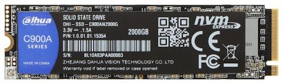 DISQUE SSD SSD C900AN2000G 2 TB M 2 PCIe DAHUA