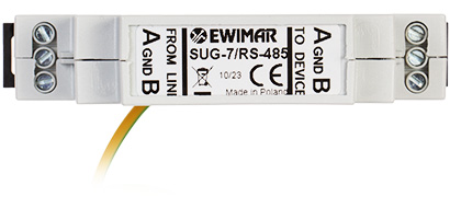 OVERVOLTAGE PROTECTION SUG 7 DIN RS 485 RS 485 SYMMETRIC LINE EWIMAR
