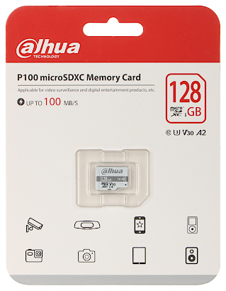 HUKOMMELSESKORT TF P100 128GB microSD UHS I SDXC 128 GB DAHUA