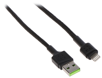 CABLE USB A LIGHTNING 1 2M GC 1 2 m Green Cell