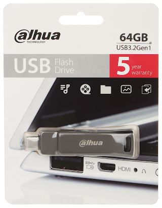 FLASH DRIVE USB P629 32 64GB 64 GB USB 3 2 Gen 1 DAHUA