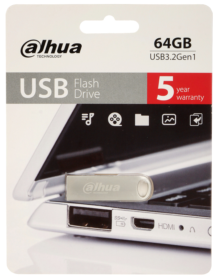 FLASH DRIVE USB-U106-30-64GB 64 GB USB 3.2 Gen 1 DAHUA - Flash Drives -  Delta