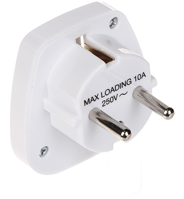 MAINS ADAPTER WITH GROUNDING WS PL GS UNI 3