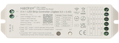 CONTROLER DE ILUMINARE LED ZigBee ZL5 Wi Fi 2 4 GHz RGBCCT RGBWW 12 48 V DC MiBOXER Mi Light