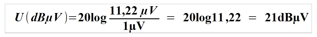 dBµV – logarithmic voltage - Delta