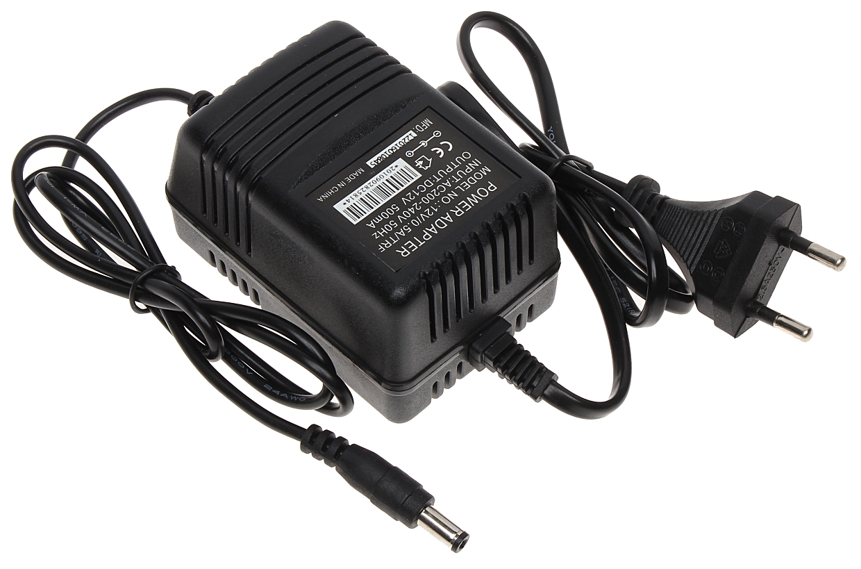 POWER SUPPLY ADAPTER 12V/0.5A/TRF - With plug, indoor - Delta