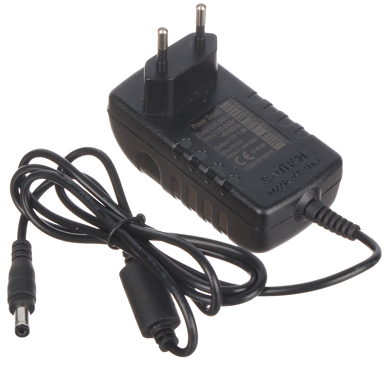 POWER SUPPLY ADAPTER 12V/1.5A/5.5 - With plug, indoor - Delta