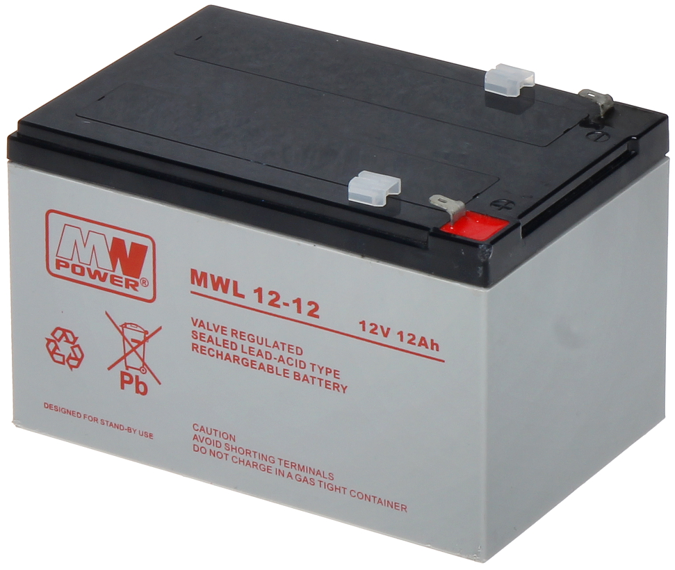 Ajuste Simposio robo BATERÍA 12V/12AH-MWL - Capacidad de la batería superior a 9Ah - Delta