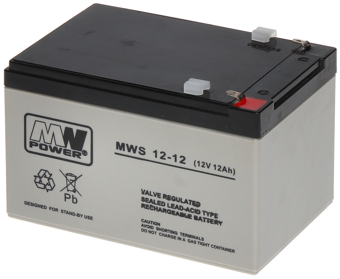 BATTERY 12V/12AH-MWS - Battery Capacity over 9Ah - Delta