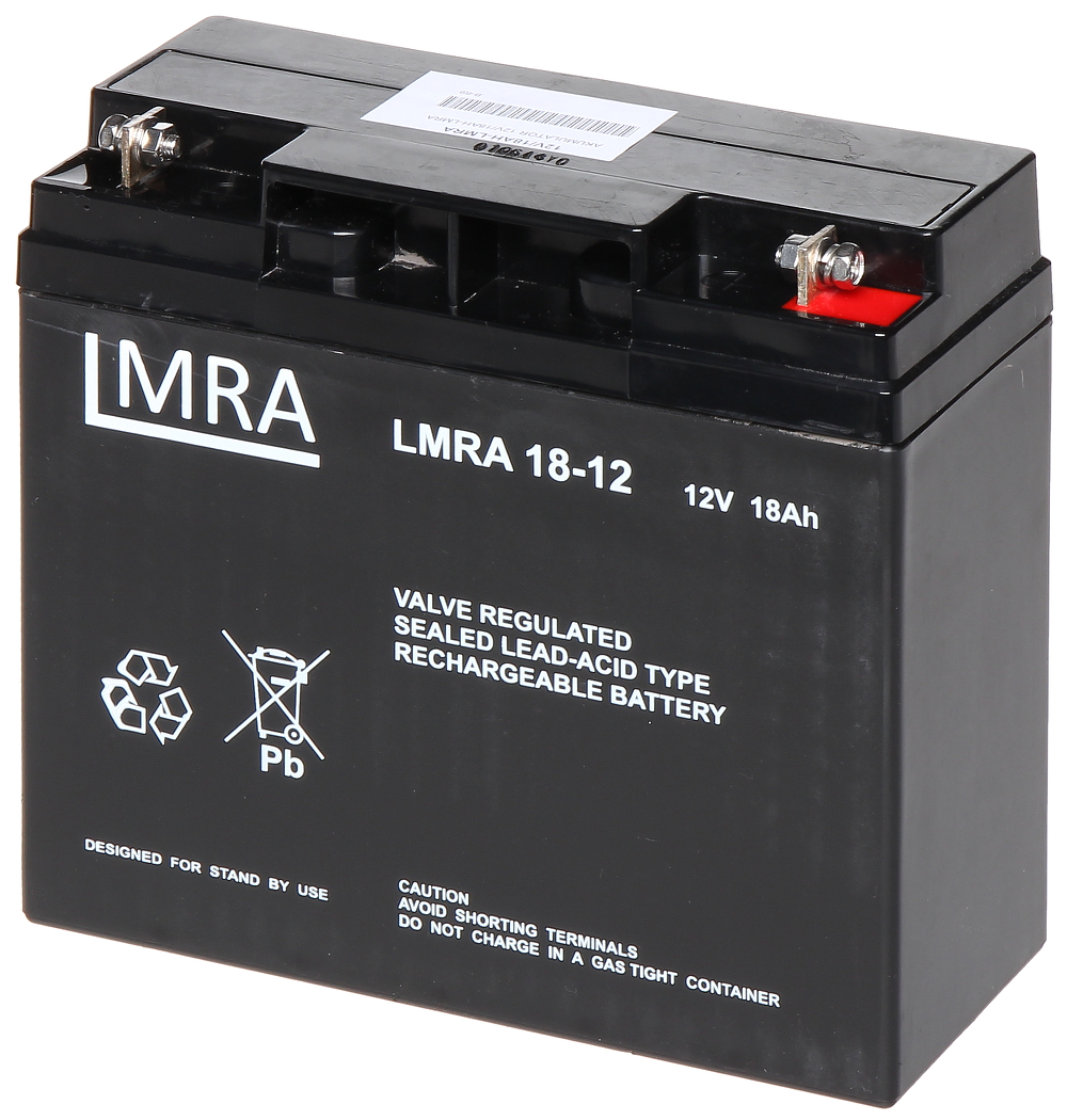 АКУМУЛАТОР 12V/18AH-LMRA - Капацитет на батерията над 9Ah - Delta