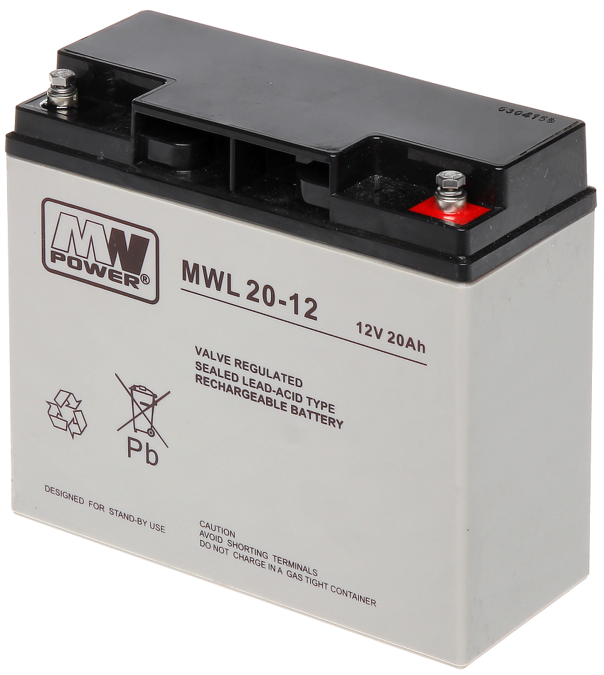 BATTERIE 12V/20AH-MWL - Capacité de la batterie supérieure à 9Ah - Delta
