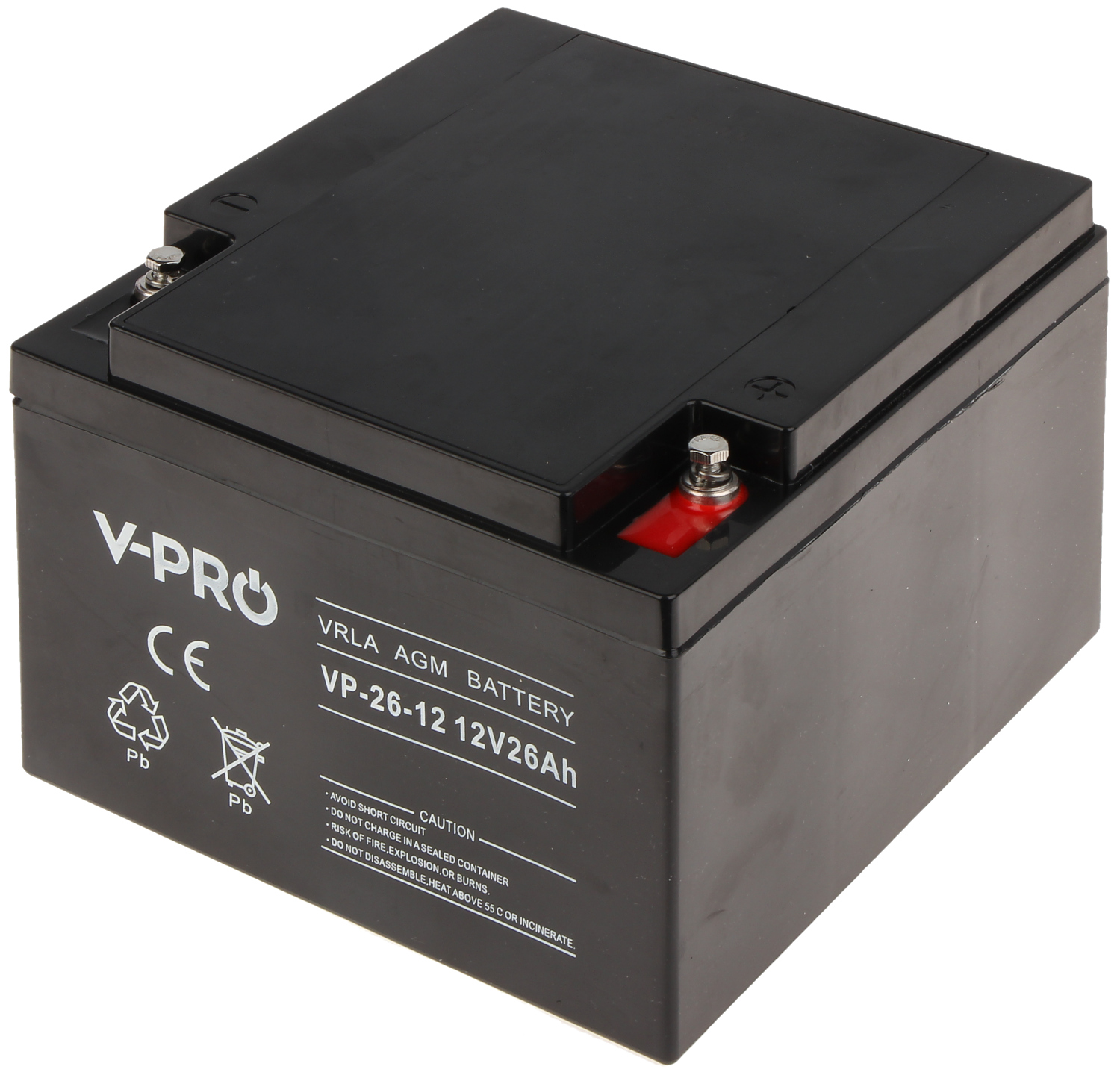 BATTERIE 12V/26AH-VPRO - Capacité de la batterie supérieure à 9Ah - Delta