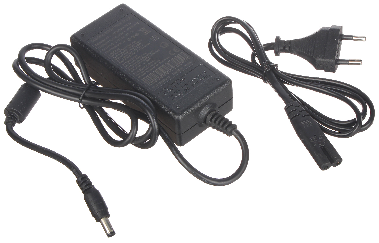POWER SUPPLY ADAPTER 12V/3A/5.5 - With plug, indoor - Delta