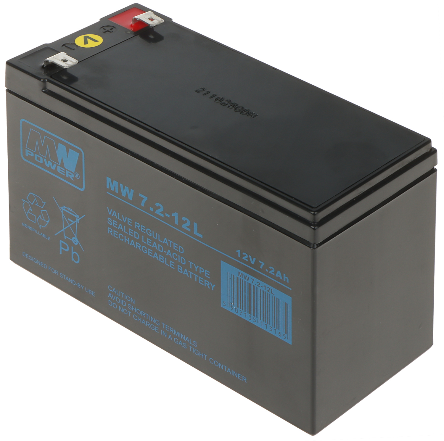 BATTERY 12V/7.2AH-MW - Battery Capacity up to 9Ah - Delta