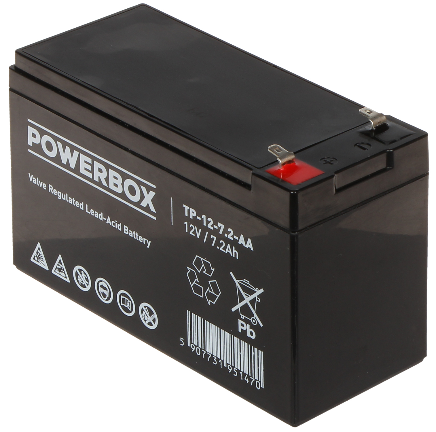 BATERÍA 12V/7AH-POWERBOX - Capacidad de la batería hasta 9Ah - Delta