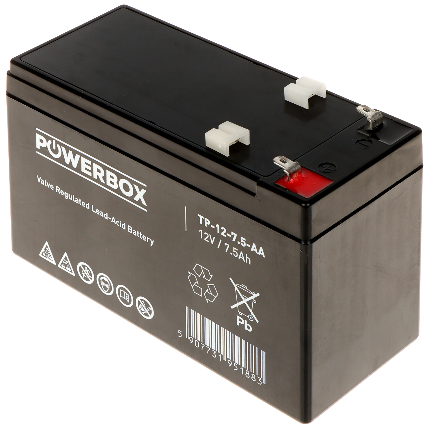 BATERÍA 12V/7.5AH-POWERBOX - Capacidad de la batería hasta 9Ah - Delta