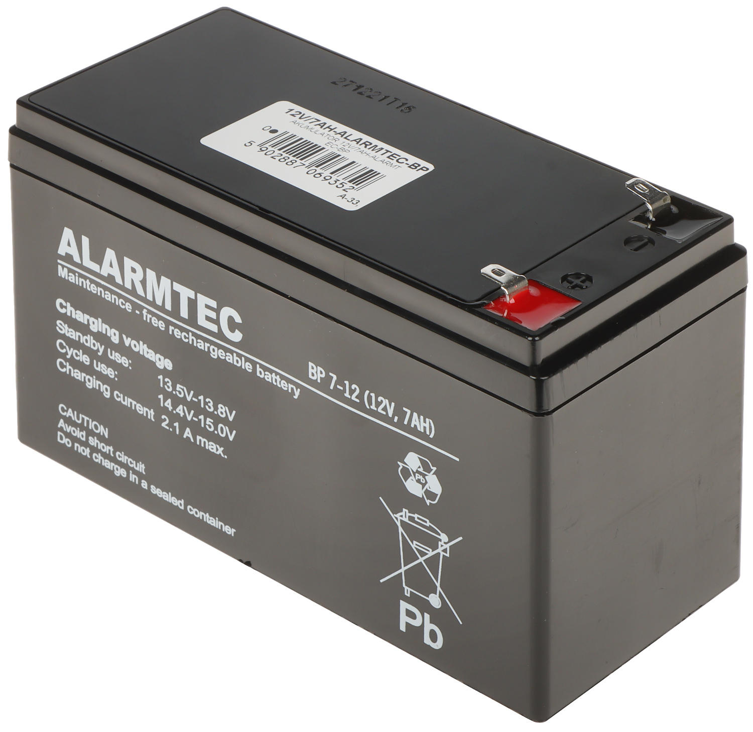 BATTERY 12V/7AH-ALARMTEC-BP ALARMTECH - 12V Storage Batteries - Delta