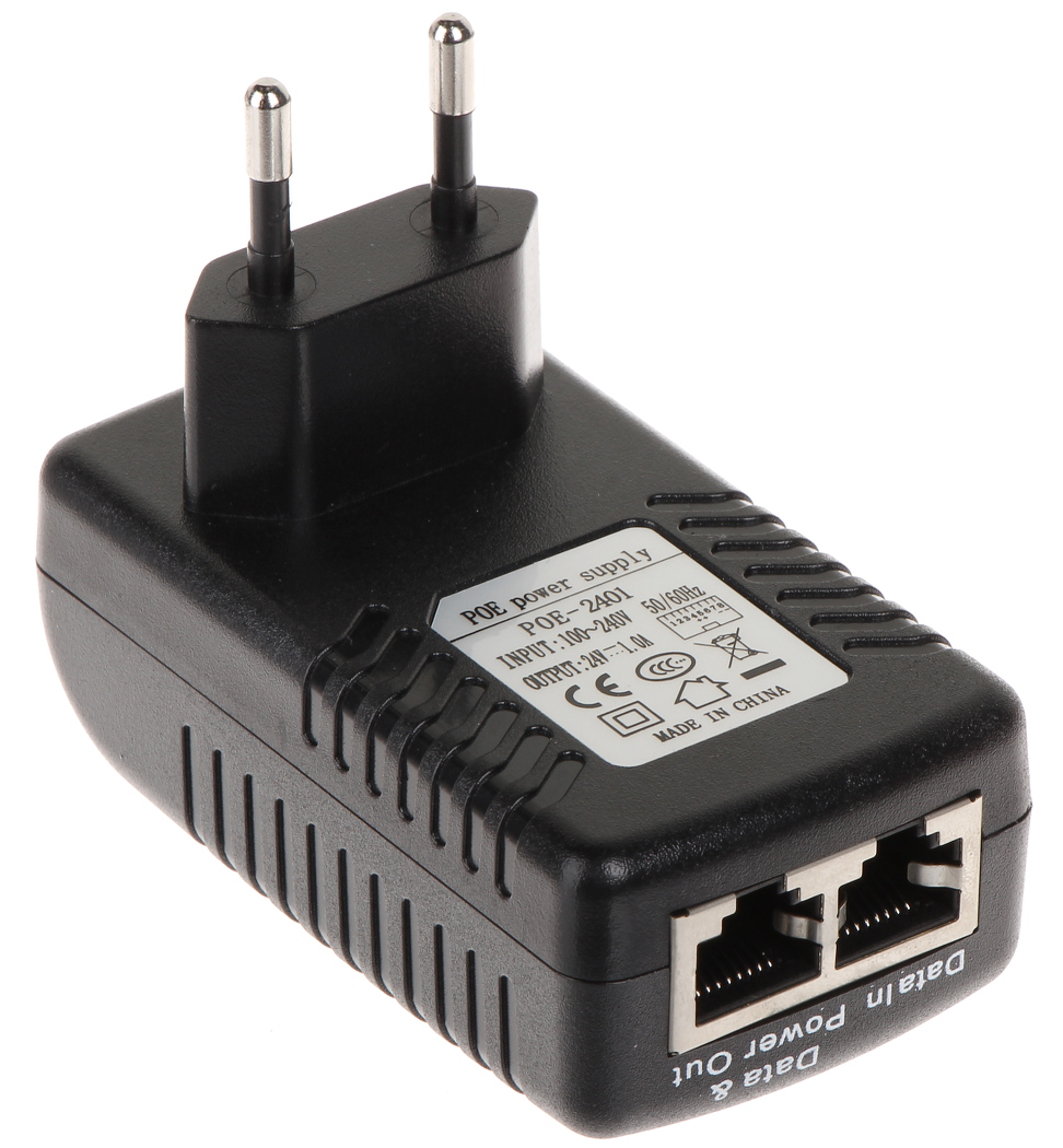SWITCHING ADAPTER 24V/1A/POE - Power over Ethernet (PoE) - Delta