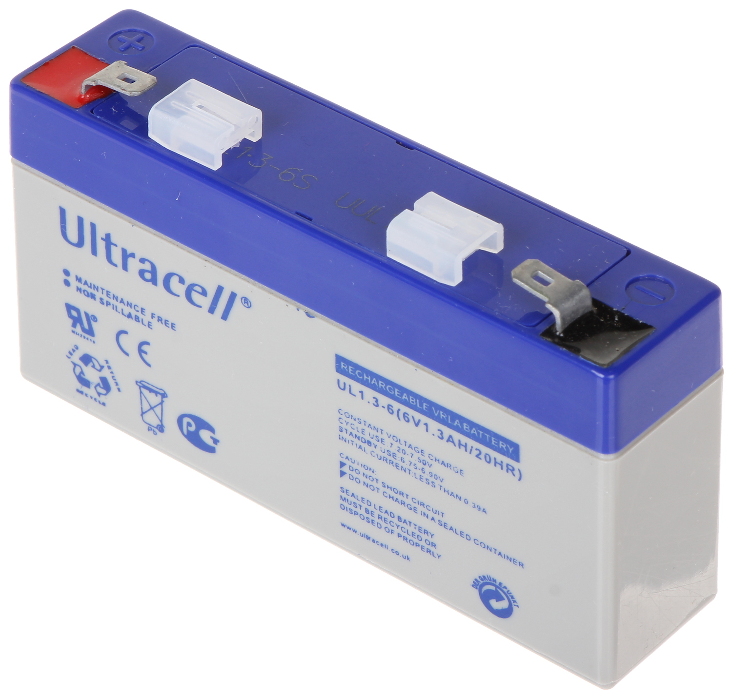 Battery 6v 1 3ah Ul Ultracell 1 2v 9v Delta
