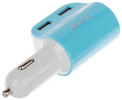 AUT S ELOSZT T PEGYS G 5V USB CAR 1 1 2USB BLUE