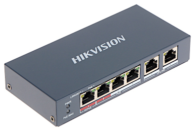 SWITCH POE DS 3E0106HP E 4 Hikvision