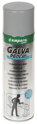 COLD GALVANIZATION SPRAY GALVA PROCAT SPRAY 500 ml SUPER GLOSS AMPERE
