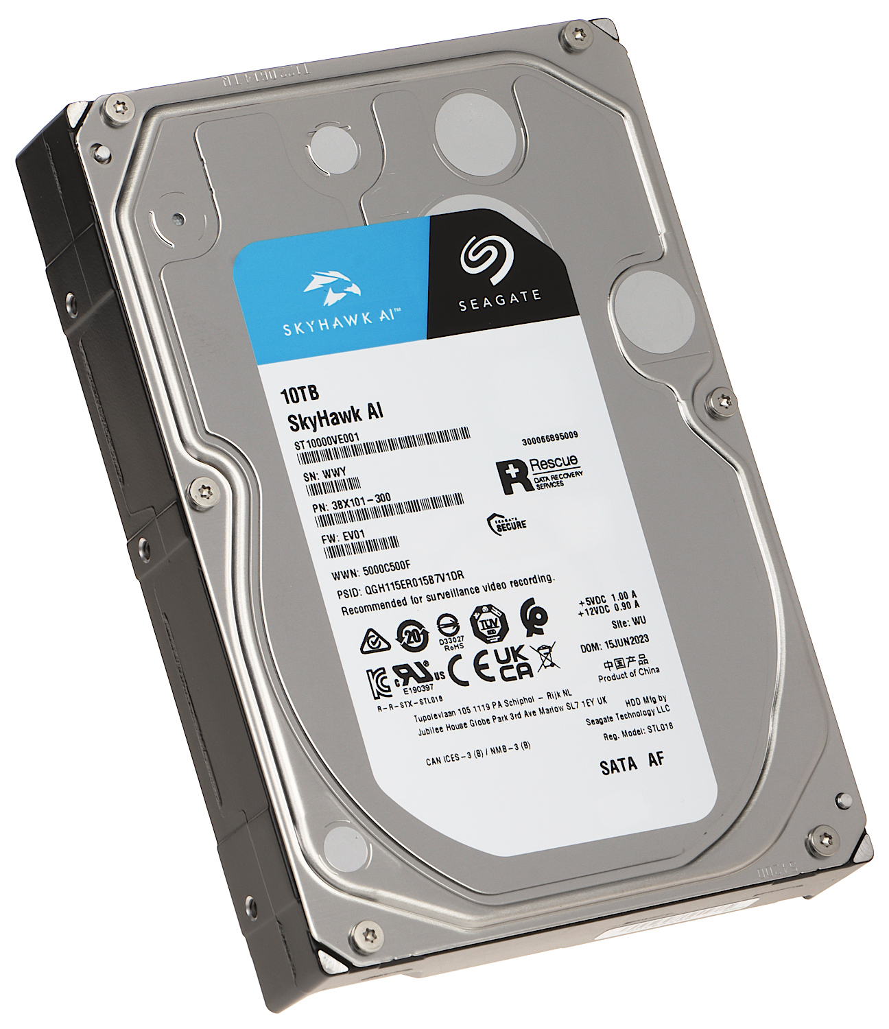 HDD FOR DVR HDD-ST10000VE001 10TB 24/7 SkyHawk AI SEAG... - HDDs - Delta