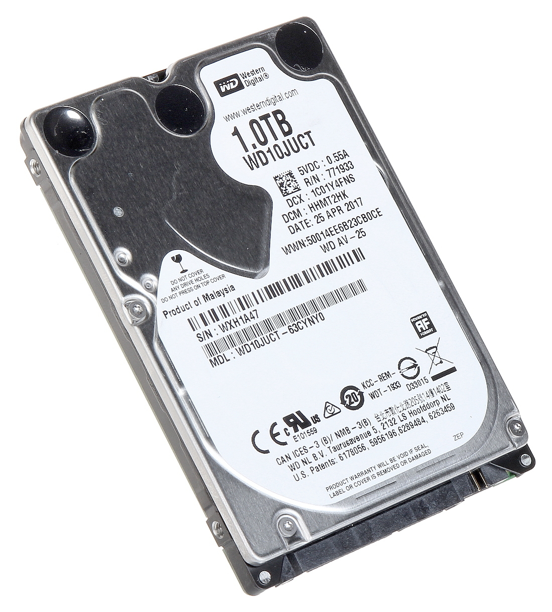 HDD FOR DVR HDD-WD10JUCT/2.5 1TB 24/7 WESTERN DIGITAL - Hard Disk Drives -  Delta