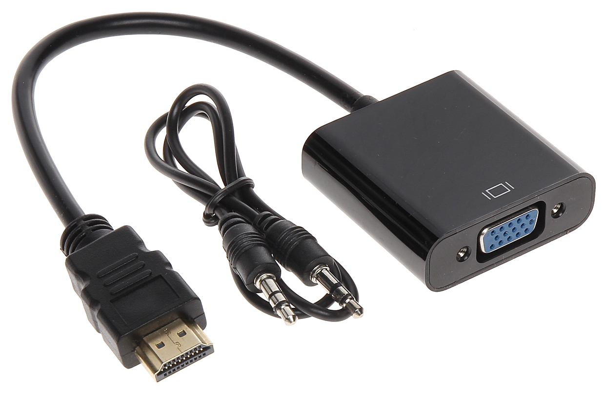 KONVERTER HDMI/VGA+AU-ECO-3 - HDMI konvertere - Delta