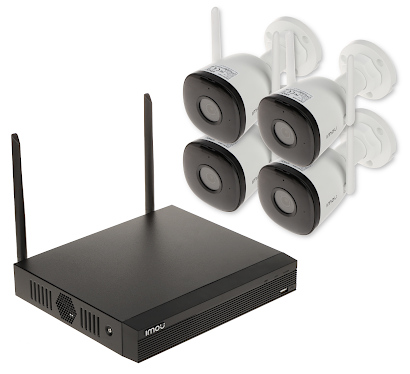 KIT SUPRAVEGHERE VIDEO KIT NVR1104HS W S2 4 F22 Wi Fi 4 CANALE HDD 1TB 1080p 2 8 mm IMOU