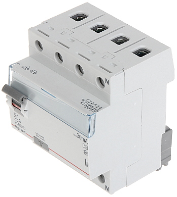 RESIDUAL CURRENT CIRCUIT BREAKER LE 411707 THREE PHASE AC TYPE 30 mA 25 A LEGRAND