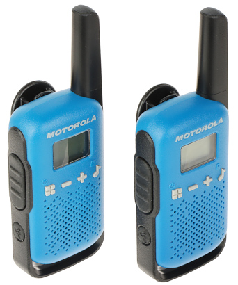 SET OF 2 PMR RADIOS MOTOROLA T42 BLUE 446 1 MHz 446 2 MHz