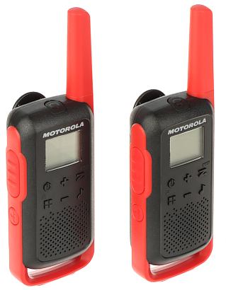 RINKINYS 2 RADIJO TELEFON PMR MOTOROLA T62 RED 446 1 MHz 446 2 MHz