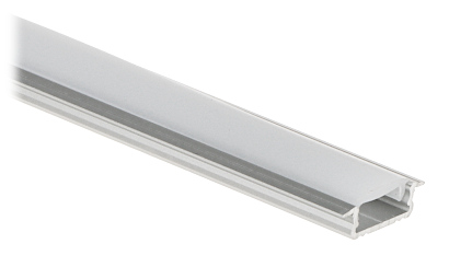 PROFILE WITH COVER FOR LED STRIPS PR LED RA 2M FLUSH SILVER