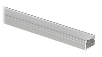 PROFILE WITH COVER FOR LED STRIPS PR LED SA2 2M SURFACE SILVER
