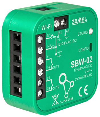 SBW 02 Wi Fi 12 24 V AC DC ZAMEL