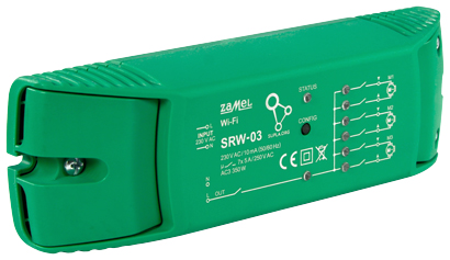 SMART CONTROLLER FOR ROLLER SHUTTERS SRW 03 Wi Fi 230 V AC ZAMEL