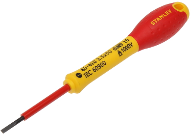 SLOTTED SCREWDRIVER 2 5 ST 0 65 410 STANLEY