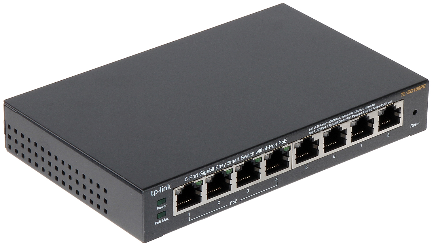SWITCH POE TL-SG108PE 8-PORT TP-LINK - PoE Switches with 8 Ports 
