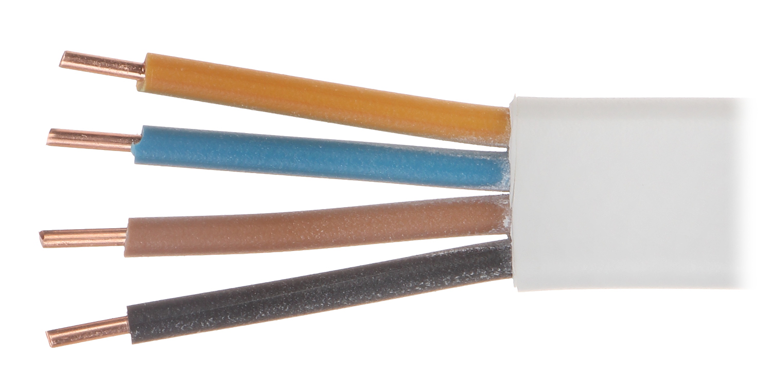FLAT ELECTRIC CABLE YDYP-4X1.5 - Wire section up to 1.5mm² - Delta