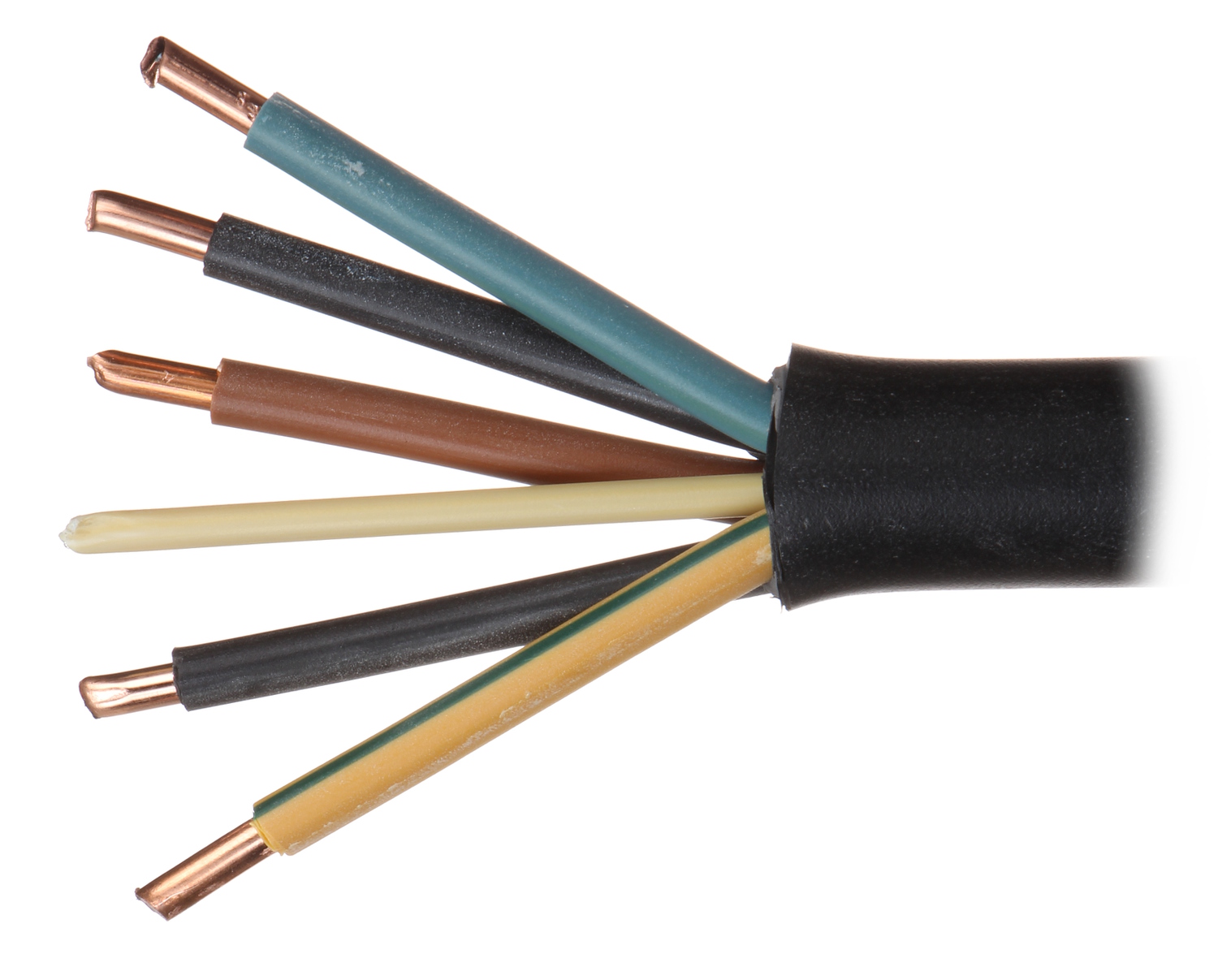 ELECTRIC CABLE YKY-5X10.0 - Wire section above 1.5mm² - Delta